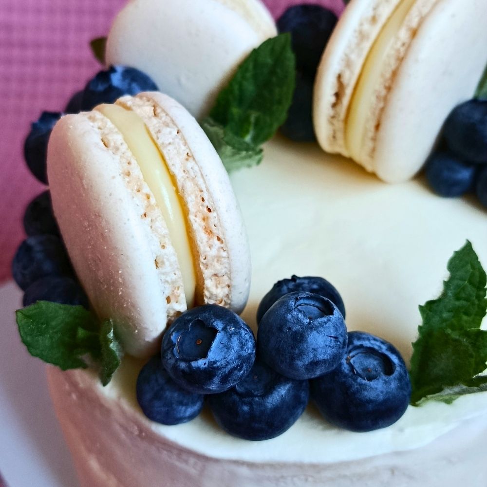 Dort - borůvka a citron (18 cm)