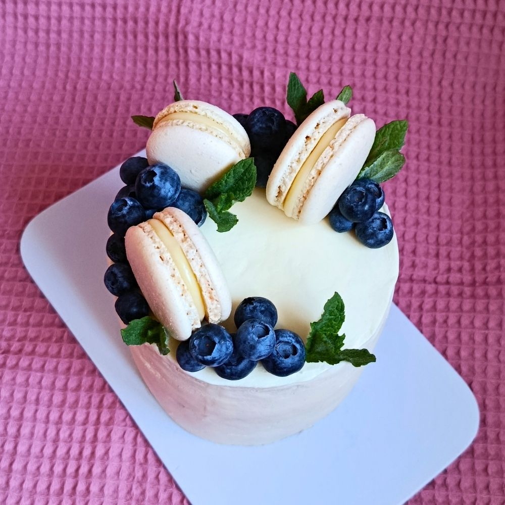 Dort - borůvka a citron (18 cm)